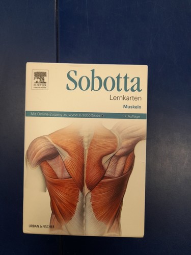 Sobotta lernkarten muskeln - sobotta,